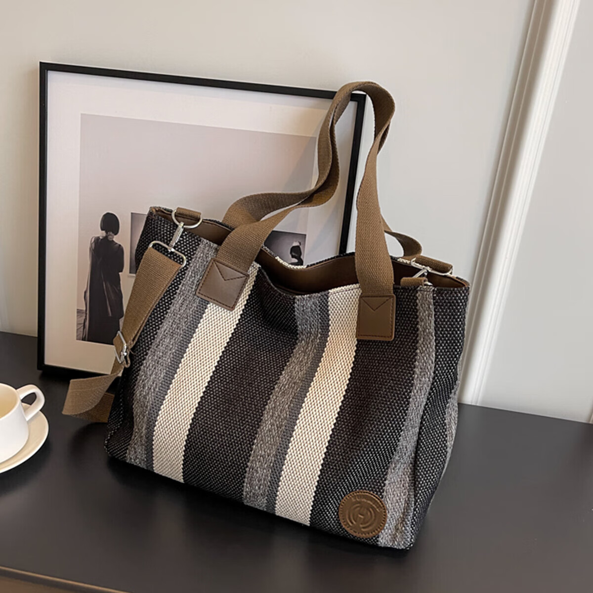 FOXER Women's Handbag, Large Capacity Tote Bag, Shoulder Bag, Crossbody Bag, Handheld Bag, Valentine's Day Gift
