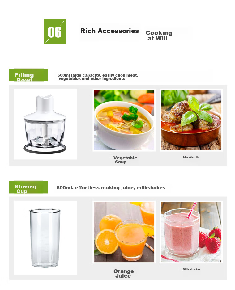 BRAUN Baby Food Processor MQ3035, Handheld Blender, Home Use Baby Food Maker, Multifunctional Mixing Stick 10
