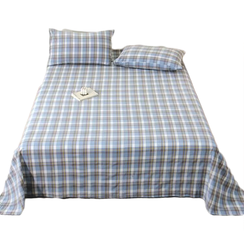 Grace Bed Sheet Single Piece Class A 7A Antibacterial Pure Cotton All-Season Skin-Friendly Student Dormitory Single Light Mist Gray - 160*230cm