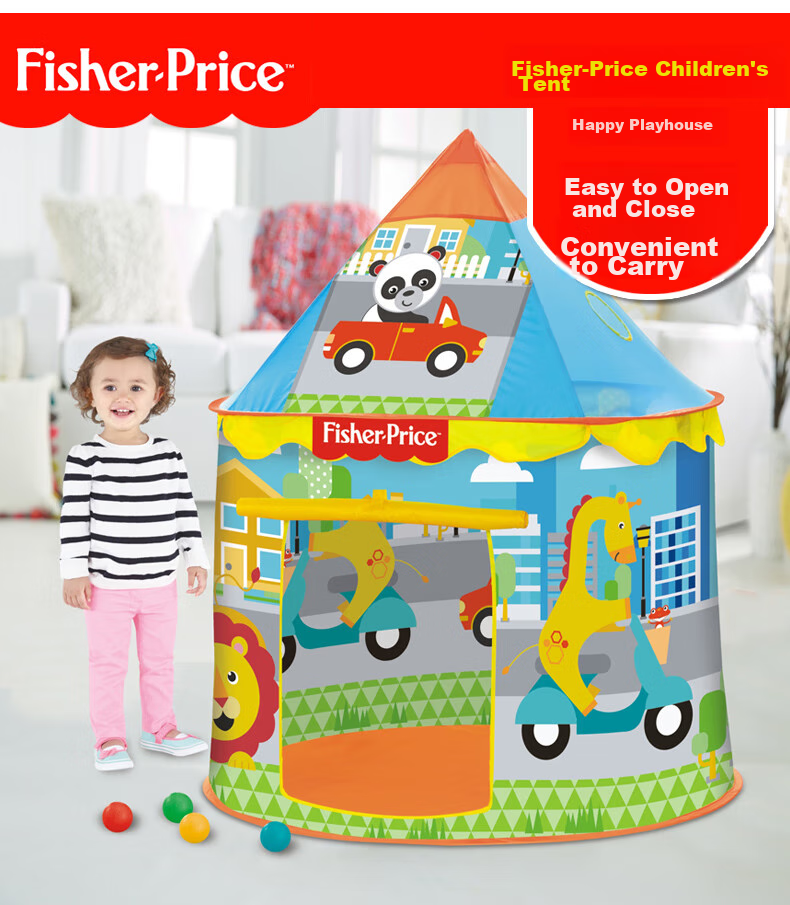 Fisher-Price Children's Ocean Ball Pool Toy, Baby Playpen Fence (With 30 Ocean Balls), Birthday Gift Present 1