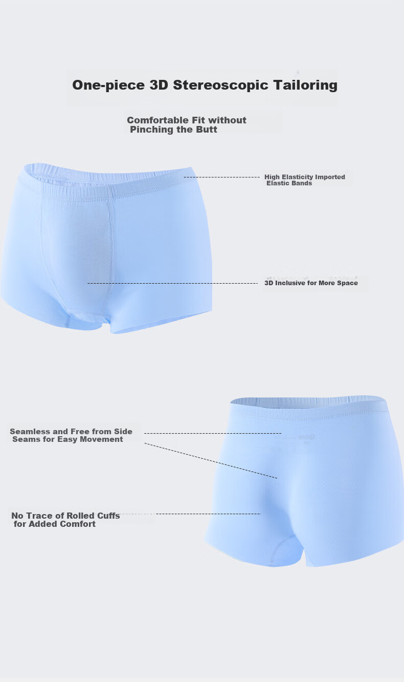Hzasz Modal Children's Boxer Briefs for Boys, Ages 6-12, Antibacterial Shorts for Young And Older Kids 4