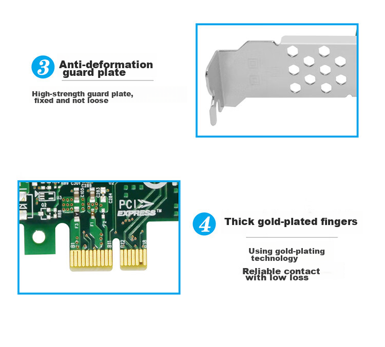 EB-LINK PCIE X4 10G Single-Port Server Network Card with AQC107 Chip, 10G Ethernet Port for E-Sports Gaming, Supports 10G/5G/2.5G/1G Speeds, Adaptive 4