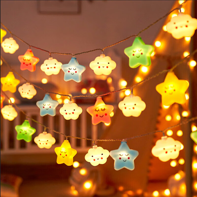 Yanyi Birthday Decoration Lights, Outdoor Stall Atmosphere Lights, 520 Trunk Scene Proposal Setup, Colorful Lights, LED String Lights