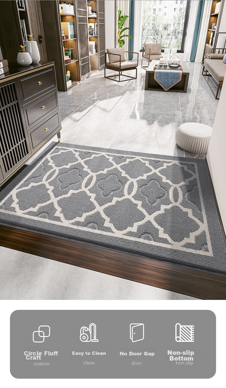 Dajiang Entrance Mat, Doorway Rug, Luxurious High-End Foyer Mat, Indoor Door Mat, Entrance Mat, 90x150cm 2