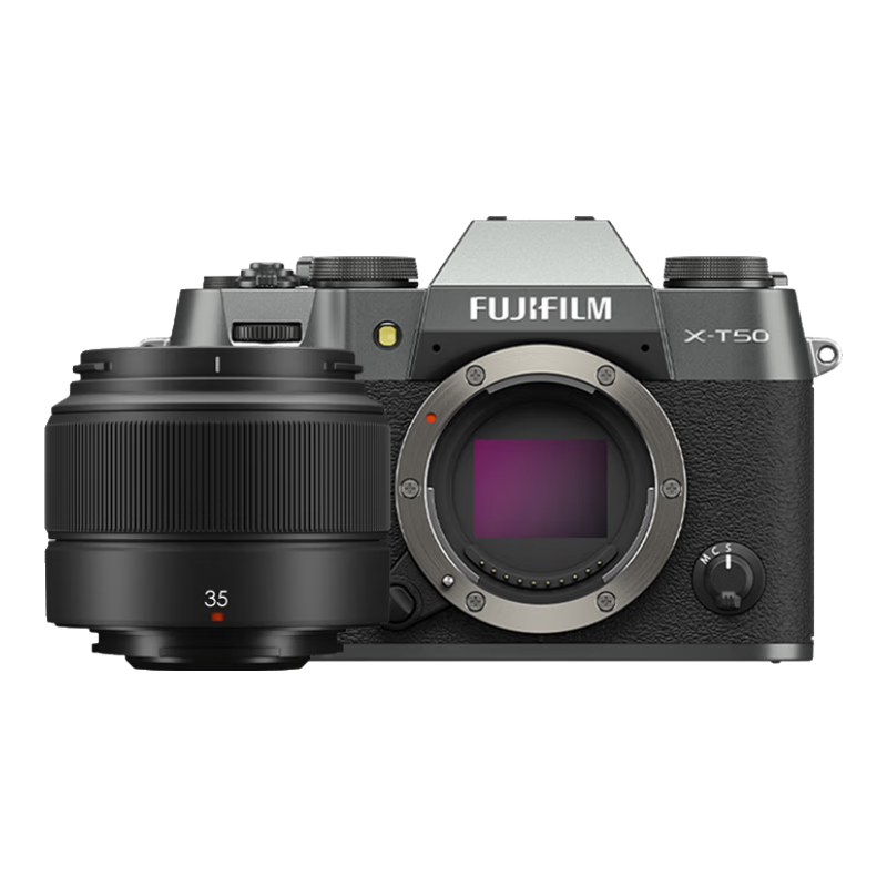 FUJIFILM X-T50/XT50 Mirrorless Camera Kit (With XC35F2 Lens), 40.2 Megapixels, 7-Stop Five-Axis Image Stabilization, 20 Film Simulation Modes, Graphite Gray