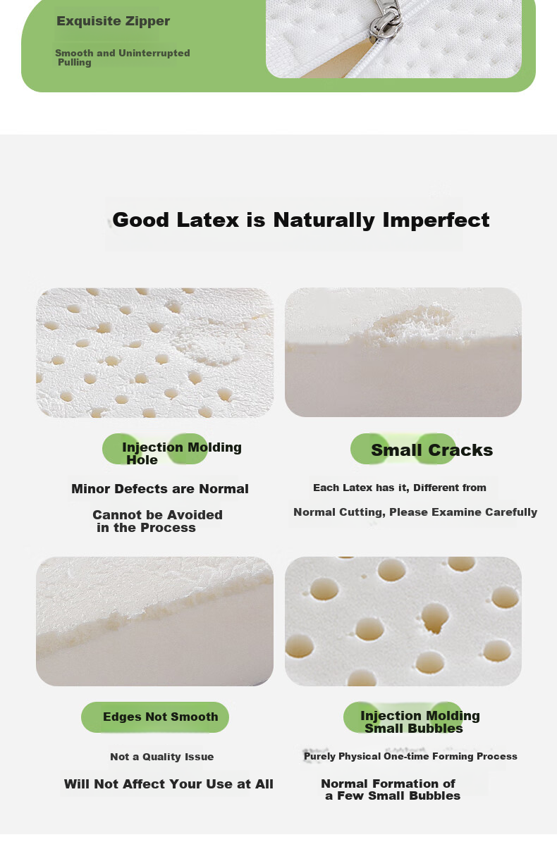 Mengyishu Natural Latex Mattress, 1.5x2 Meters, Imported from Thailand, Rubber Home Bedroom Tatami Mattress Pad, Soft Cushion Customizable 9