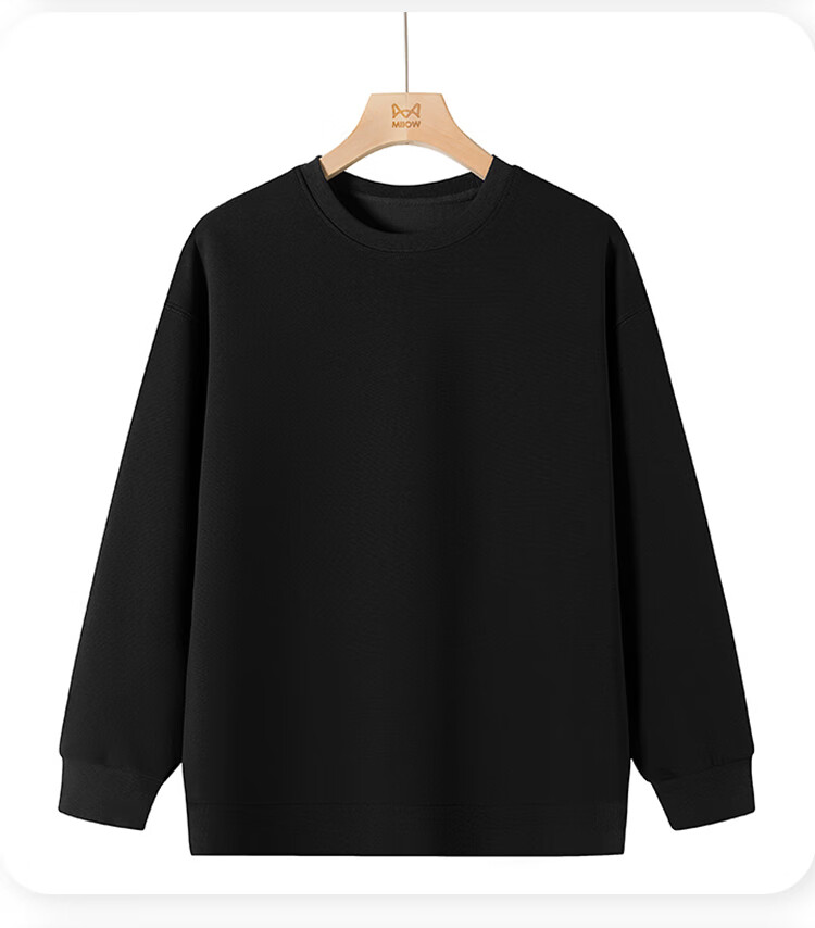 MiiOW Sweatshirt for Men, Round Neck Long Sleeve T-Shirt, Trendy Versatile Base Layer, Autumn Sports Menswear Jacket, Medium Gray, XL 13