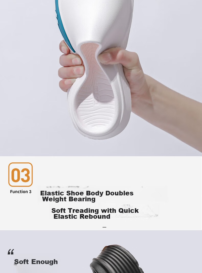 Huili Slippers for Men, Summer Outdoor Non-Slip Beach Shoes, Home Sports Sandals, HL0231 White, Size 42-43 7