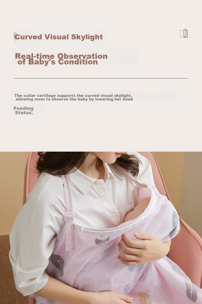 Shiyuejiejing Nursing Pad, Multifunctional Breastfeeding Cover for Outdoor Use, Anti-Exposure Nursing Cover, Whale Dream 6