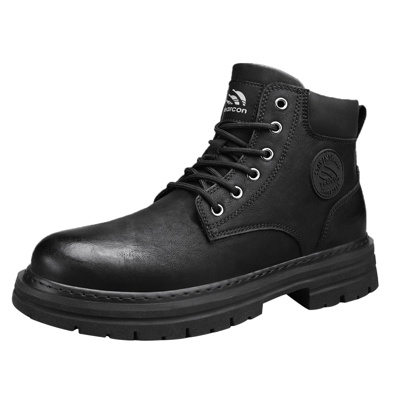 Yierkang Martin Boots Autumn And Winter Men's Retro High-Top Yellow Boots, Durable Outdoor Casual Work Boots Versatile Shoes for Me