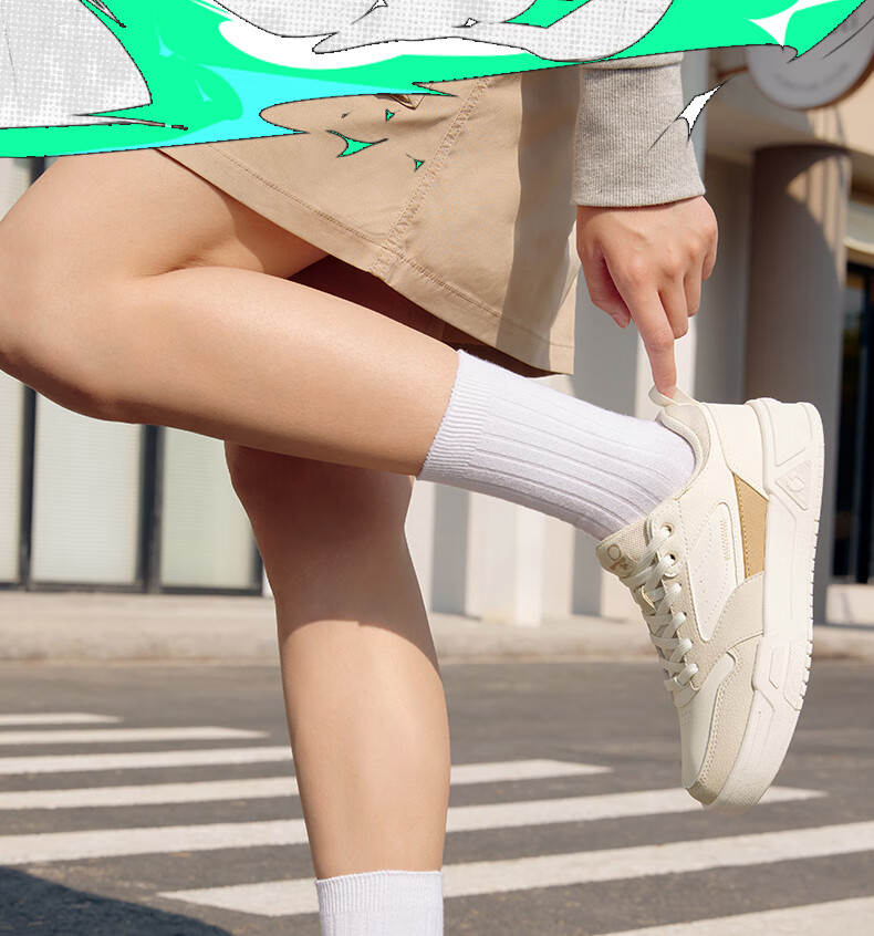 361° Women's Sneakers Soda 3 Spring And Summer Couple Retro Thick-Soled Casual Skateboard Shoes for Women 682516615-4 33