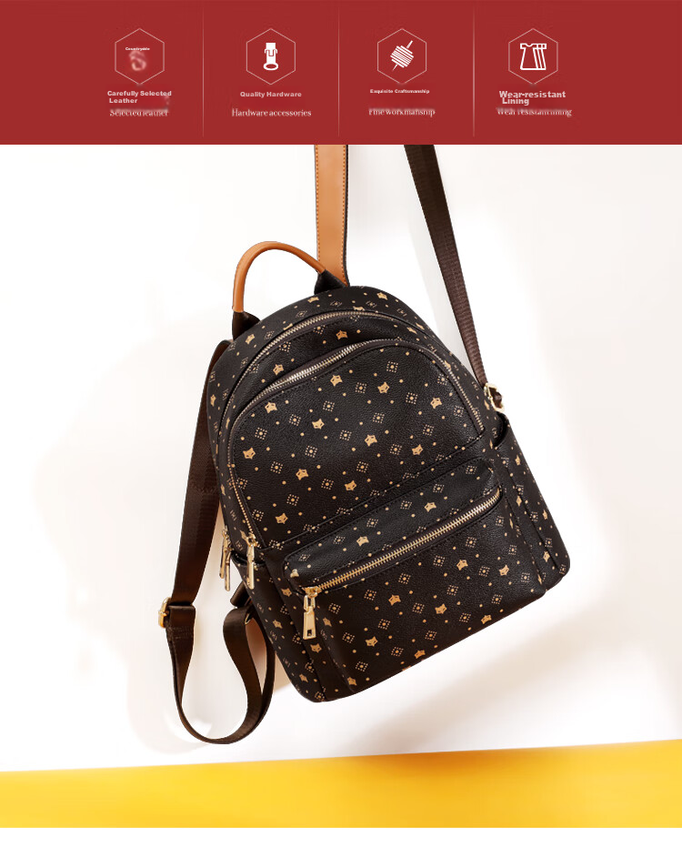 FOXER Women's Backpack, Large Capacity, College Style, School Bag, Sports Travel Bag, Valentine's Day Gift for Wome 2