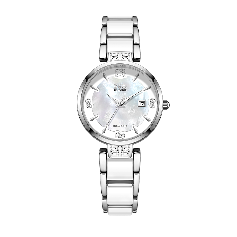 Hello Kitty Sanrio Watch for Women, Light Luxury Exquisite Bracelet, Ladies Mechanical-Style Quartz Watch, Niche Birthday Gift for Girlfriend