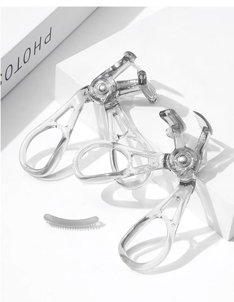 LiQing Frameless Comb Eyelash Curler Portable Long-lasting Wide-angle New Year Partial Eye Beginner Eyelash Curler 7