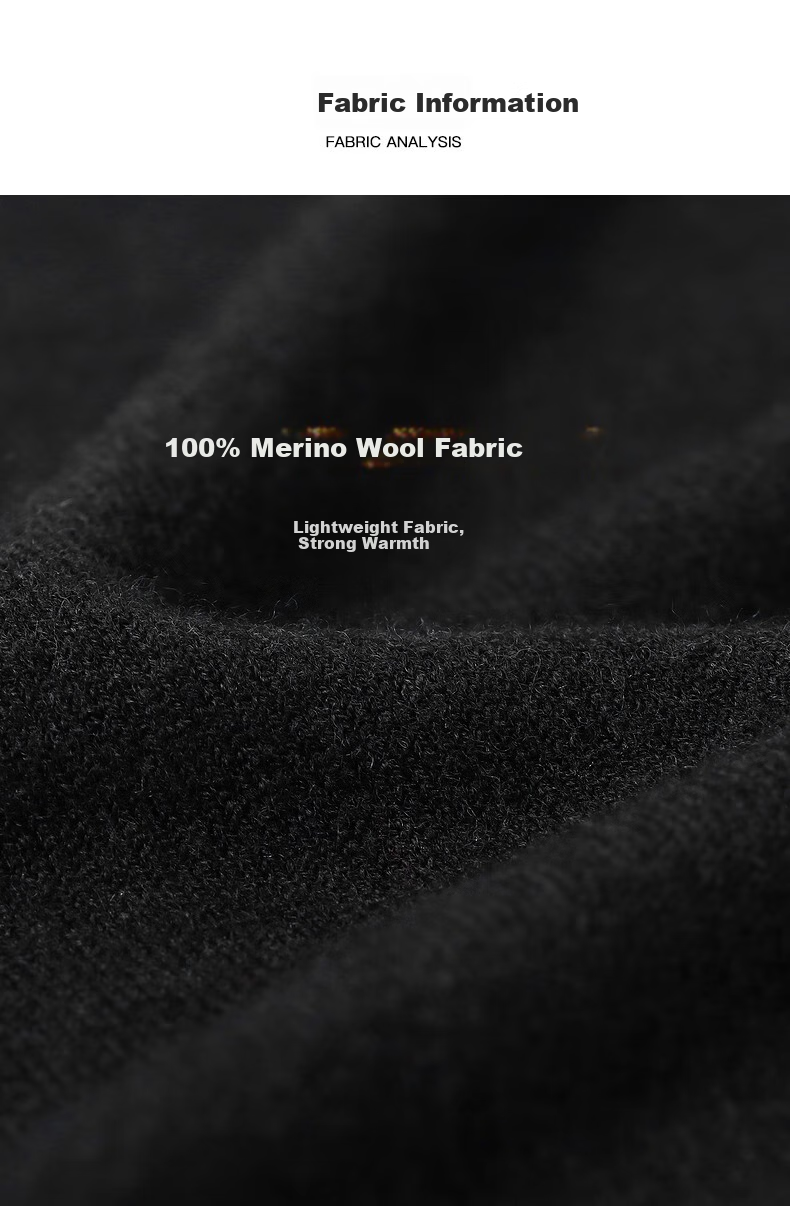 SEPTWOLVES Men's Wool Sweater, Autumn And Winter, Merino Wool Thin Style, Colorful, Cold-Resistant, Warm, Business Casual Base Layer Thin Sweater 12