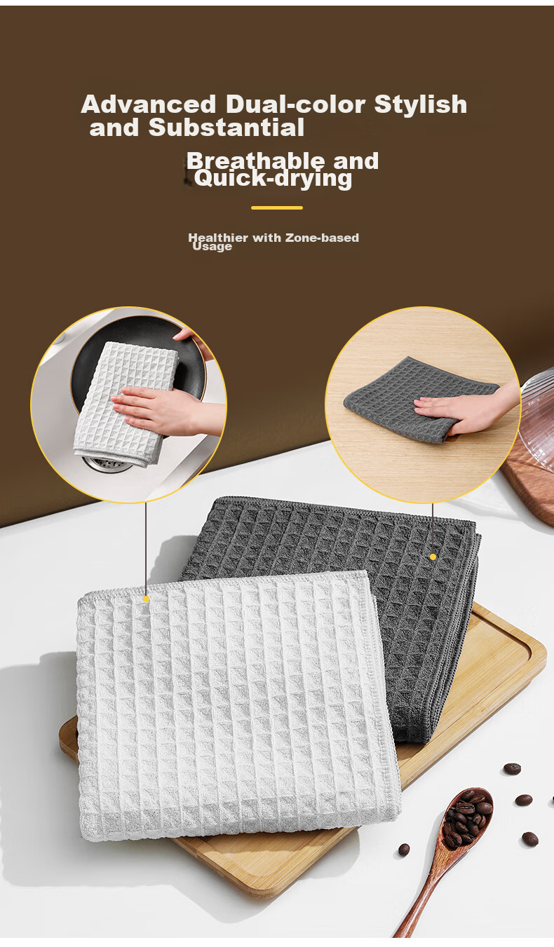 Rother Floor Cleaning Cloth 24*40cm*3 Pieces, Lint-Free Floor Towel, Flat Mop Replacement 14