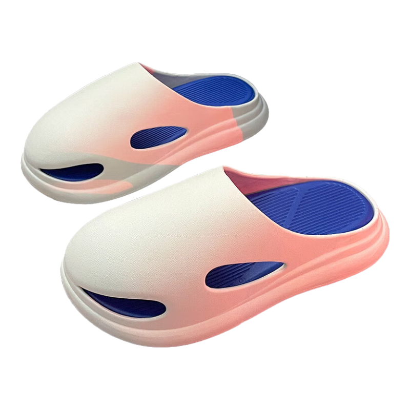 Langsha Slippers, Men's Outdoor Wear, Comfortable Slip-On Shoes, Women's Home Couple Style, Bathroom Closed-Toe Sandals, EVA Beach Sandals