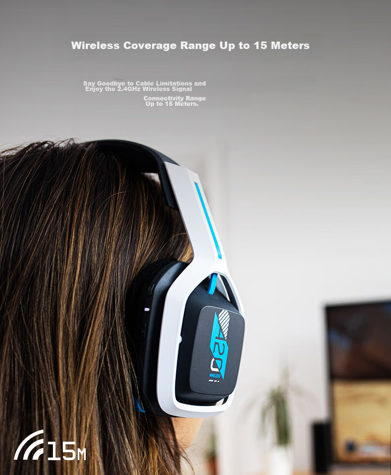 G Astro A20 Wireless Gaming Headset Microphone Dolby Atmos Sound Positioning PUBG Headphones PS5 Headset Over-Ear - Compatible with Delta Actio 4