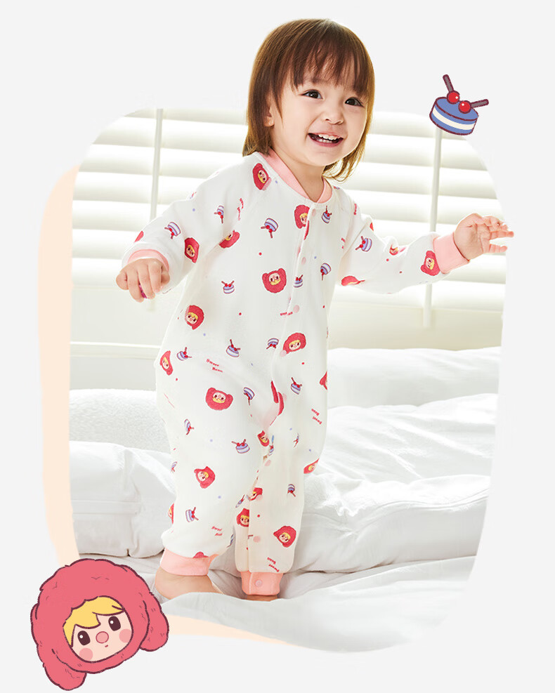 Ibaby ×outlast Space Technology Constant Temperature Onesie, PaoPaoMaTe 2 Pieces Rabbit Drum Hand 100 17