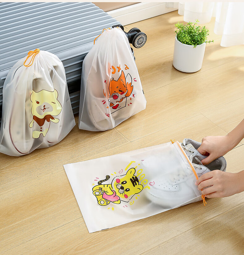 Fanyejia Shoe Storage Bags, 20 Luggage Clothes Sorting Dust-Proof Drawstring Transparent Plastic Anti-Stain Bags 6