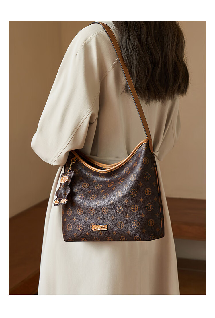 Aokang Women's Handbag, Trendy Hobo Underarm Bucket Bag, Light Luxury Crossbody Shoulder Bag, Birthday And Mother's Day Gift for Girlfriend Or Wife 2