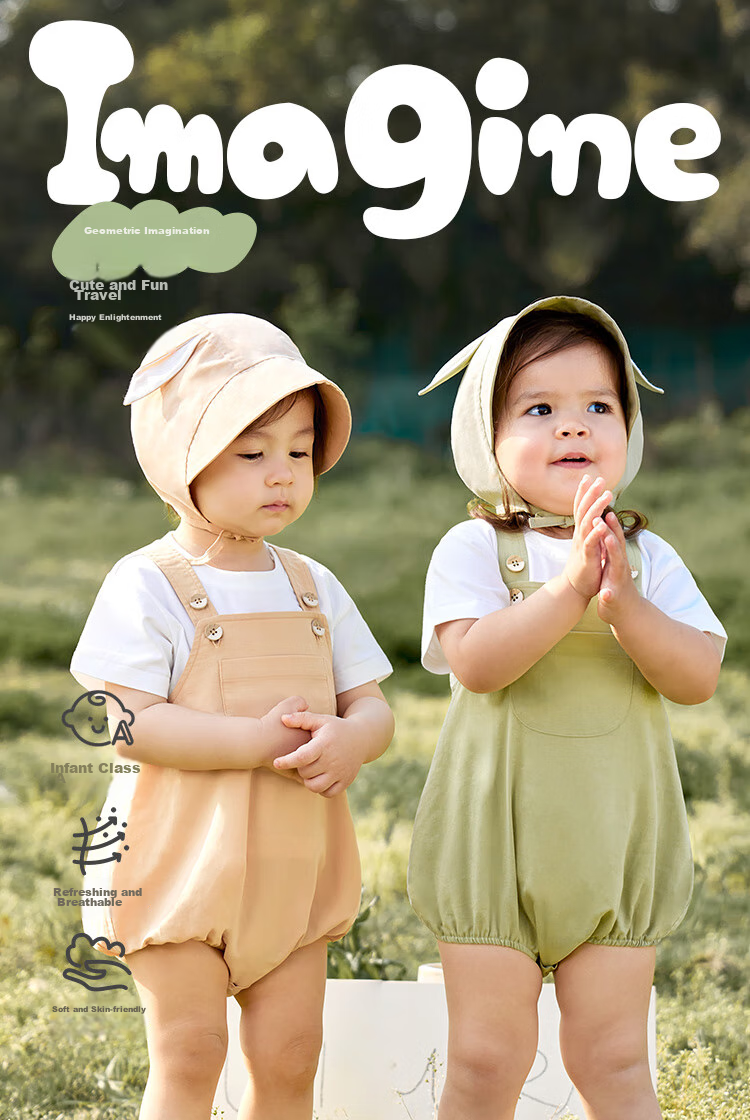 Wismorni Baby Clothes, Summer Infant Bodysuit, Sleeveless Onesie, Cute And Fresh Triangle Romper 1