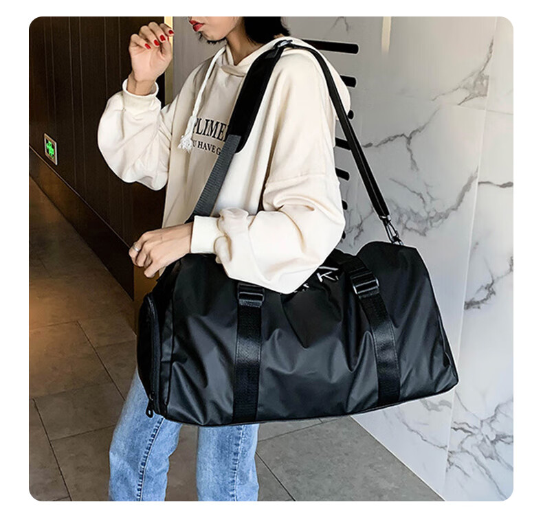 40,000 KM Fitness Bag Wet and Dry Separation Men's Short Trip Bag Women's Large Capacity Backpack Swimming Handheld Luggage Single Shoulder Crossbody Bag 21