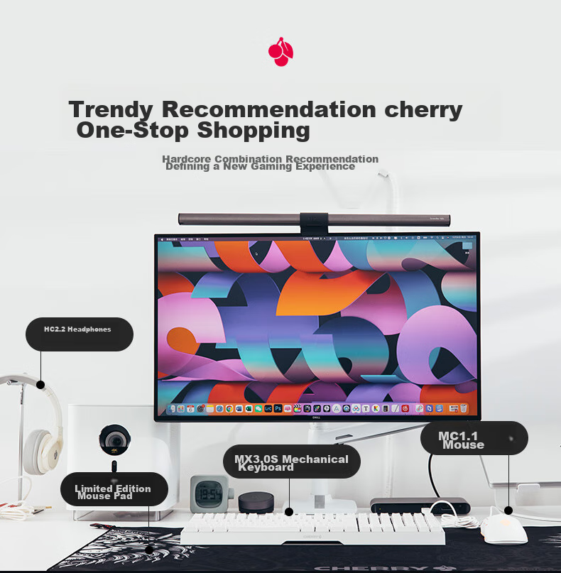 CHERRY MX3.0S Wireless Keyboard, Mechanical Keyboard with 108 Keys, Office And Gaming Keyboard with Bluetooth Triple-Mode, RGB Lighting Effects, Aluminum Alloy Shell, Compatible with Windows/Mac 16