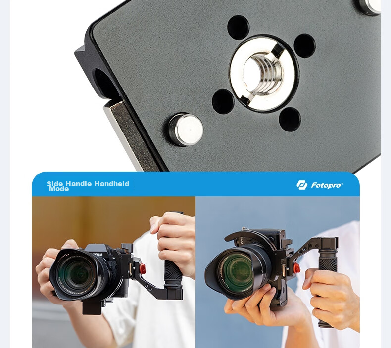 Fotopro X-R95 Universal Swivel Hot Shoe 3/8 to 1/4 Adapter for Digital Camera Horizontal And Vertical Shooting Quick Switch Lens Ring 21