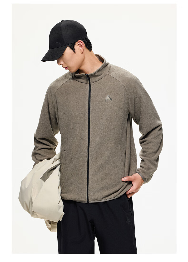 ANTA Water Shell Jacket | Dadi Zhike 3.0 Functional Three-In Jacket for Men, Windproof, Waterproof, Fleece-Lined, Two-Piece Set 44