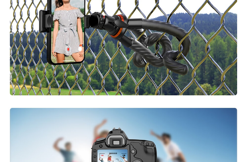 SelfieShow Action Camera Neck Strap Compatible with DJI OsmoAction4/G0Pro12/11 Pocket3/4P, First-Person Perspective Shooting, Cycling Mount, Rotatable 24