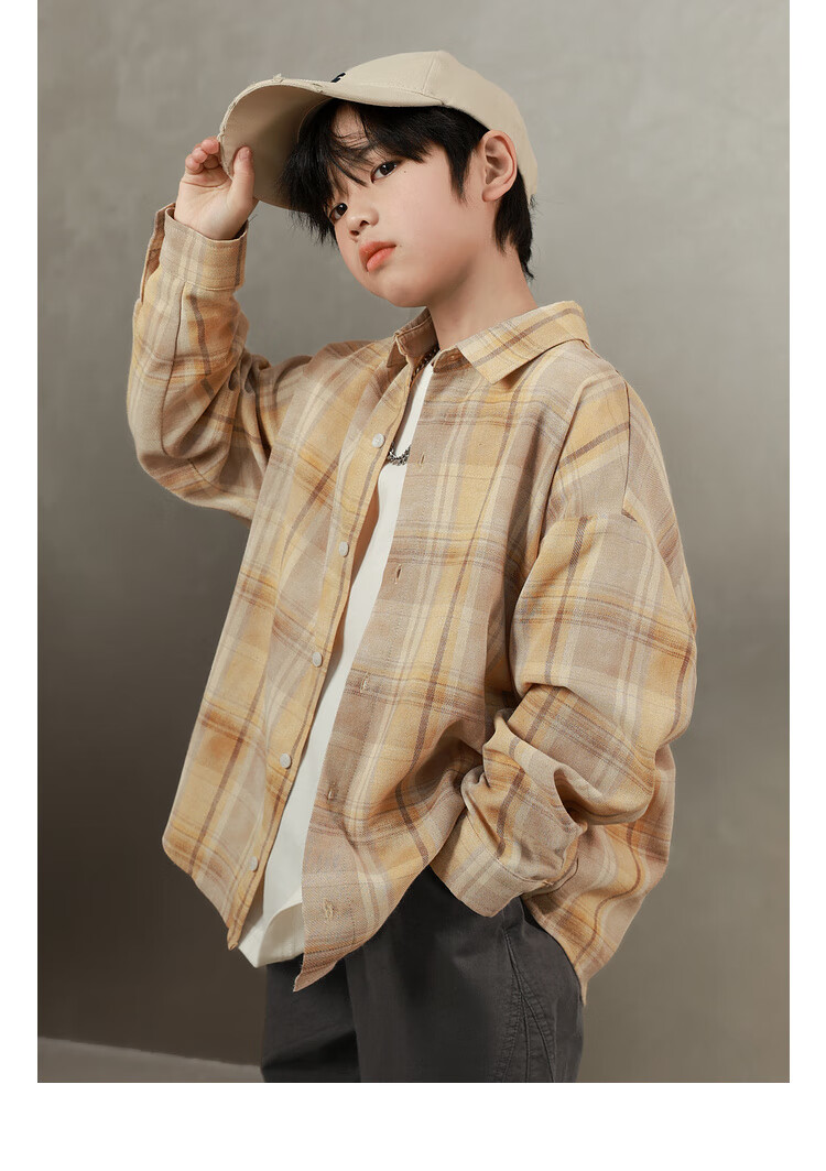 LUSON Chen Da Zhu Boys' Shirt, Spring And Autumn 2025 New Style, Boys' Casual Jacket, Children's Lightweight Early Autumn Shirt, New Year's Outfit 11