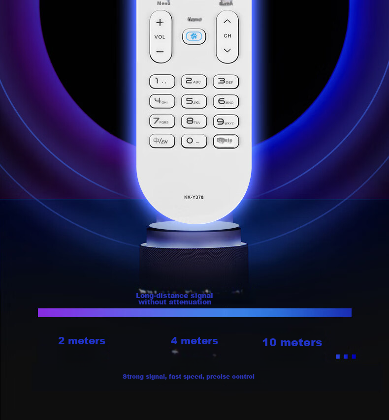 Beishi Suitable for Konka TV Remote Control KK-Y378 Universal KK-Y378A/C LED32S1 LED38S1 K35A U49 D8 Infrared Model White 5