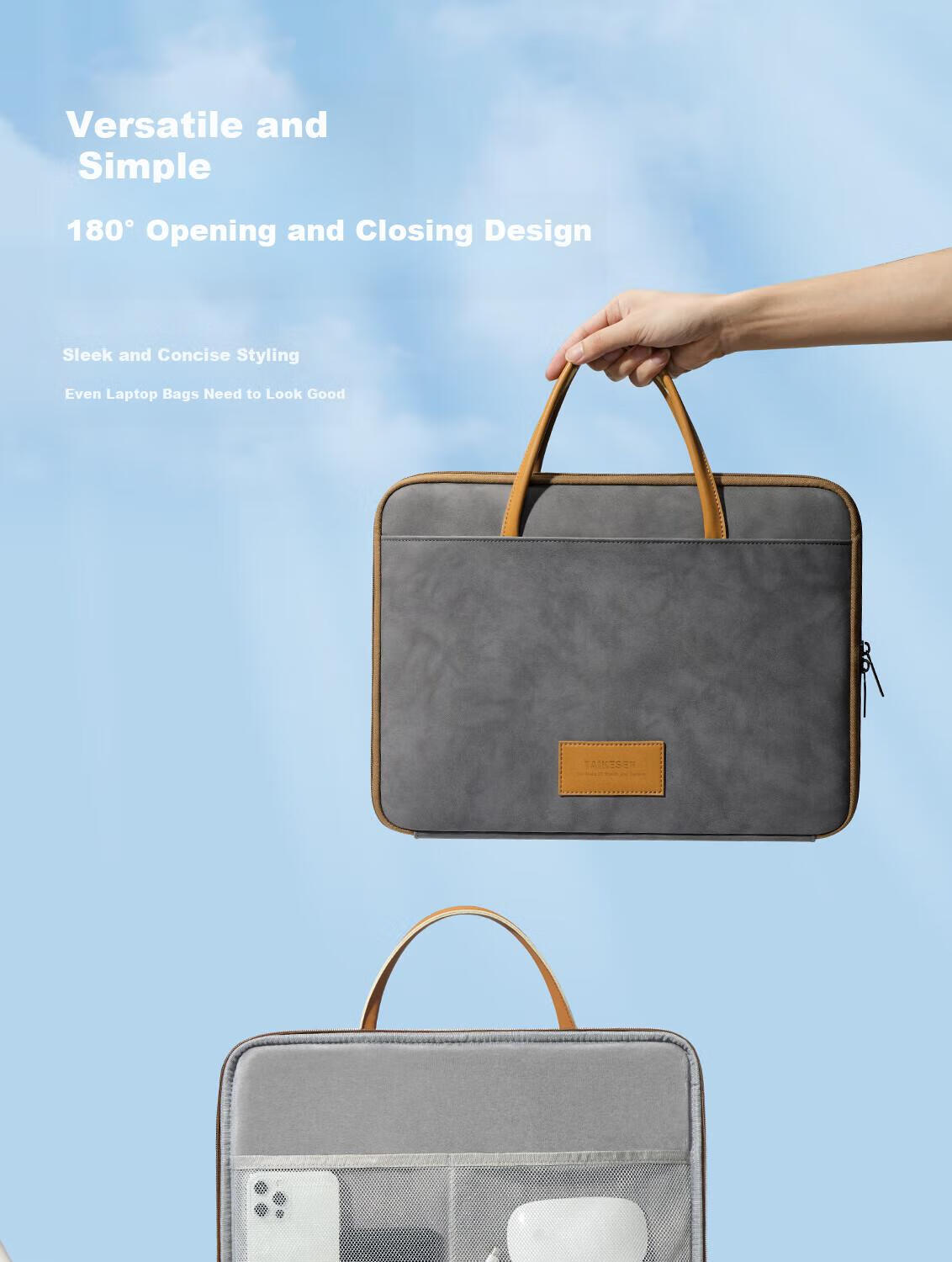 Taikesen Laptop Bag Compatible with Huawei 16-Inch Apple Lenovo Laptops, Protective Case for Men And Women, Stylish Desig 1