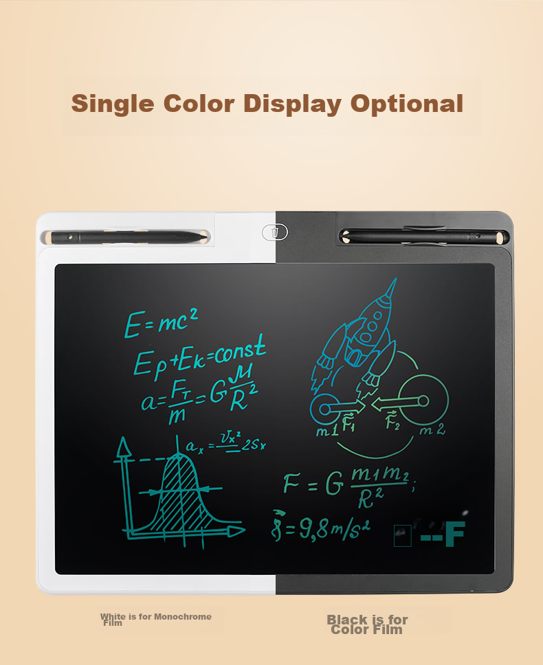 Newsmy 28-Inch Colorful Rechargeable High-Brightness LCD Large Screen Electronic Whiteboard Writing Pad Children's Drawing Board Office Writing And Drawing Tablet for Boys And Girls, Children's Day Birthday Gift Black 19