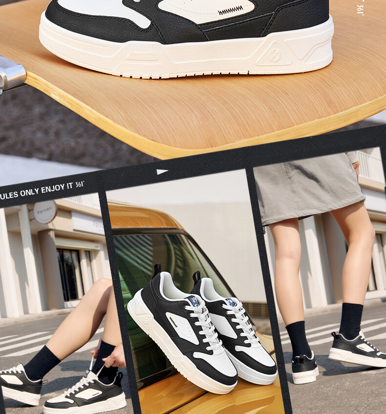 361° Women's Sneakers Soda 3 Spring And Summer Couple Retro Thick-Soled Casual Skateboard Shoes for Women 682516615-4 44