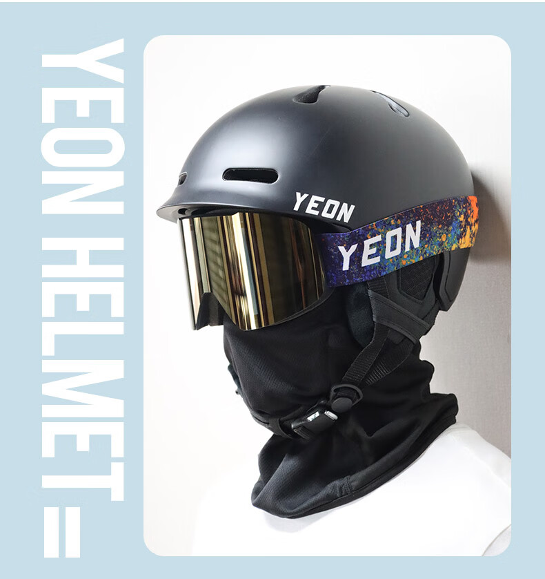 YEON Ski Helmet Ski Protective Gear for Single And Double Board Equipment, Unisex Warm Anti-Collision Impact-Resistant Breathable NP1-5201S 6