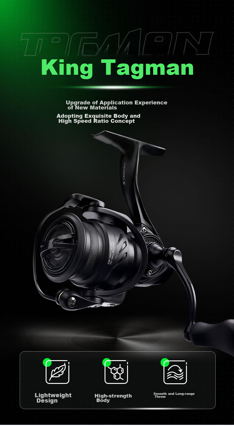 Guowangliya Spinning Reel, King Tai Ge Man Carbon Long-Casting Reel, Ultra-Light Diagonal Shallow Line Cup Lure Reel, Fishing Line Reel, C2000S 1