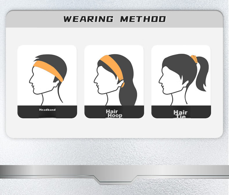 Li-Ning Sweatband Sports Headband for Men And Women, Sweat-Absorbing And Sweat-Directing Headband, Basketball Headband, Hair Tie, Running Headband, 2 Pieces with Forehead Band 16