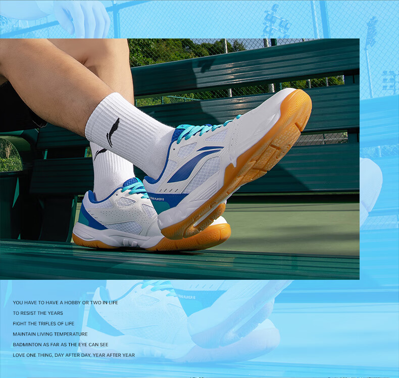 Li-Ning Badminton Shoes, Unisex Lightning Hero Professional Competition Training Sports Shoes, Non-Slip Wear-Resistant Invincible Foot Feel 16