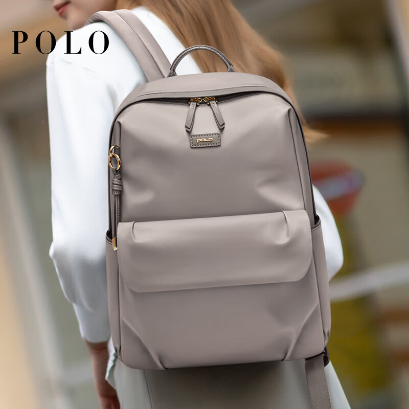 POLO Women's Casual Backpack for Travel, Fits 14-Inch Laptop, Student Schoolbag, Birthday Gift for Girlfriend