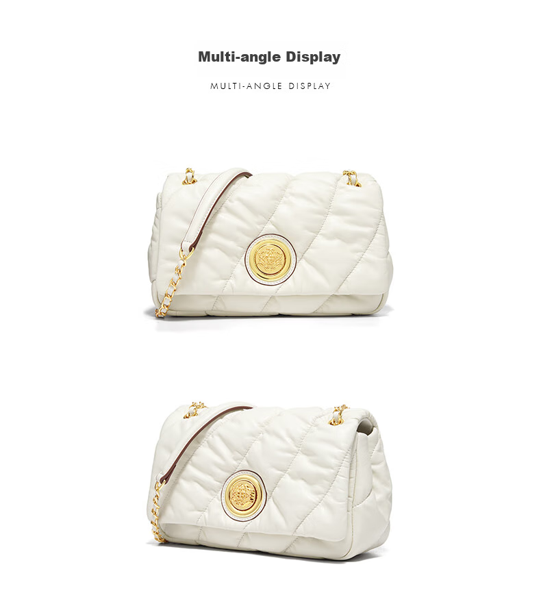 HR Handbag, Women's Shoulder Crossbody Bag, Small Soft Leather Quilted Pillow Bag, Birthday Gift 16