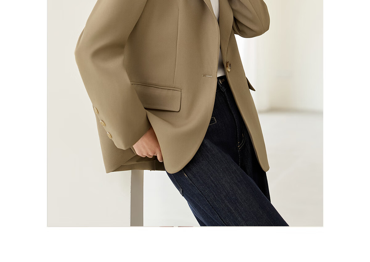 Chushen Chunqiu Women's Classic Simple H-Shape Blazer Casual Commuter Suit Jacket S51U012 18