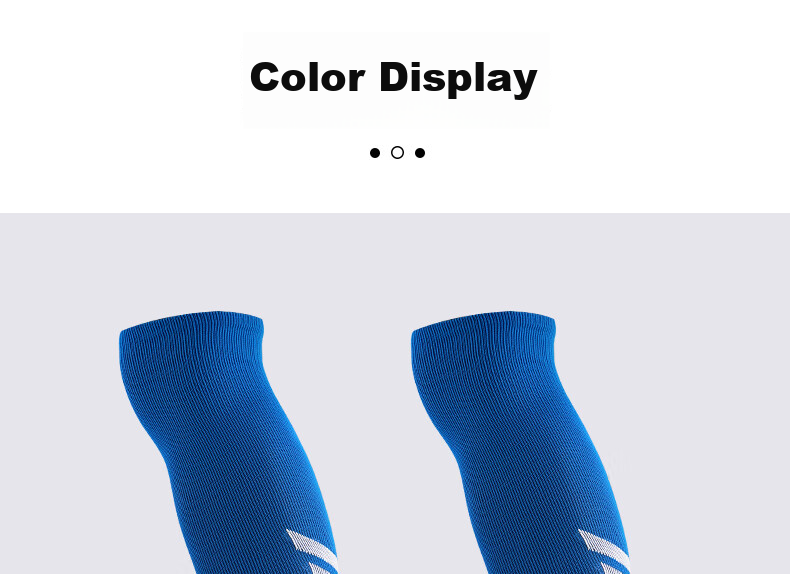 Li-Ning Soccer Socks for Adults, Children And Students, Non-Slip Long Over-Knee Socks with Terry Bottom, Sports Training Socks for Men And Women, Blue, M Size 26