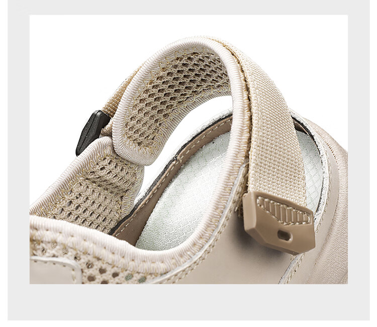 Bull Family Baotou Men's Summer Breathable Hollow Beach Sandals Outdoor Casual Sports Creek Shoes Men's Hole Shoes 44