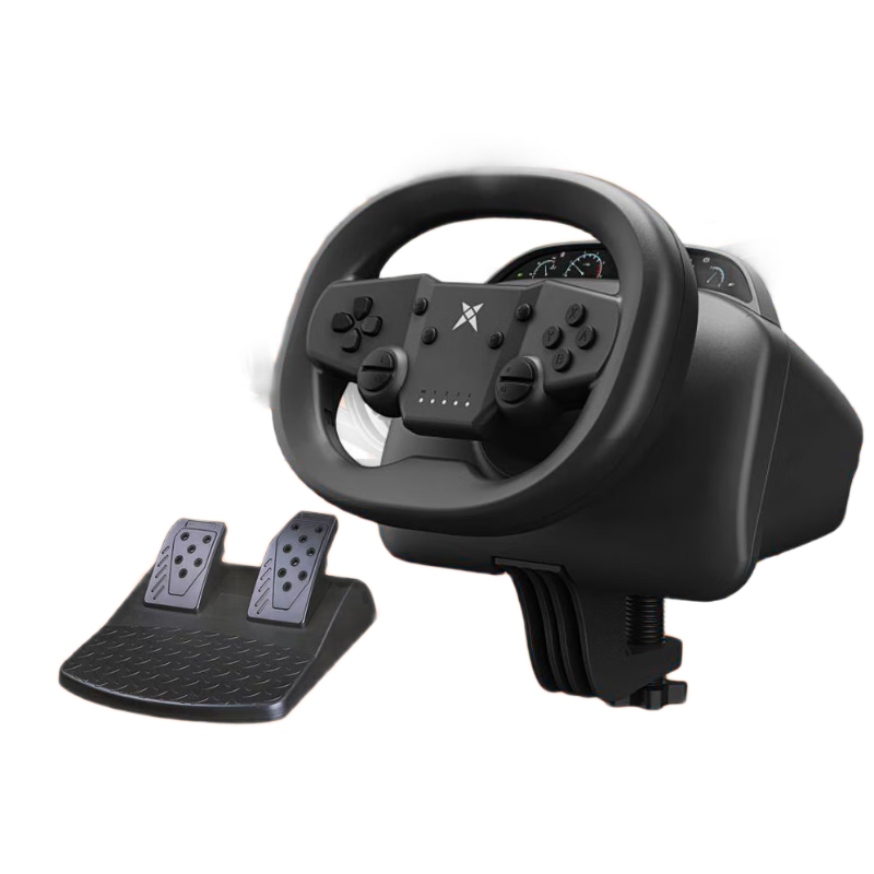 KETENG Switch Bluetooth Wireless Game Steering Wheel, Mario Racing Game, Run Run Karting, QQ Racing, PC Extreme Racing, Speeding Car Simulator, 2 Atmosphere Dashboard Driving Controller
