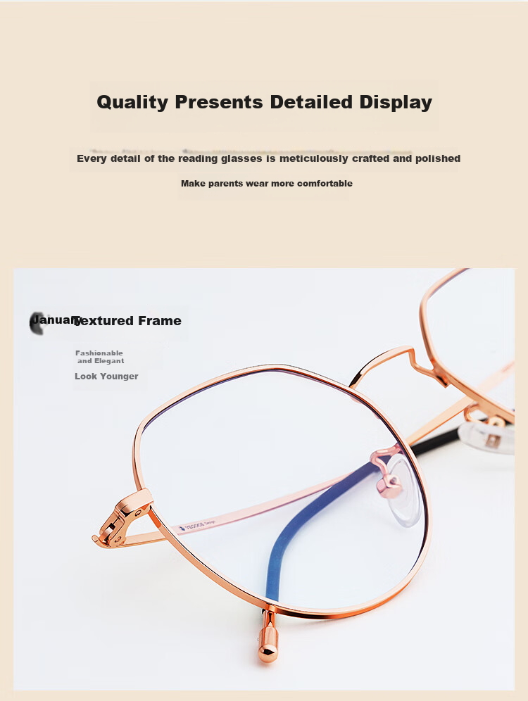 Mr. PuTian Reading Glasses for Men And Women, Anti-Blue Light, High Definition, Authentic, Fashionable, Youthful-Looking Presbyopic Glasses, 200 Degrees, for Ages 55-59 7