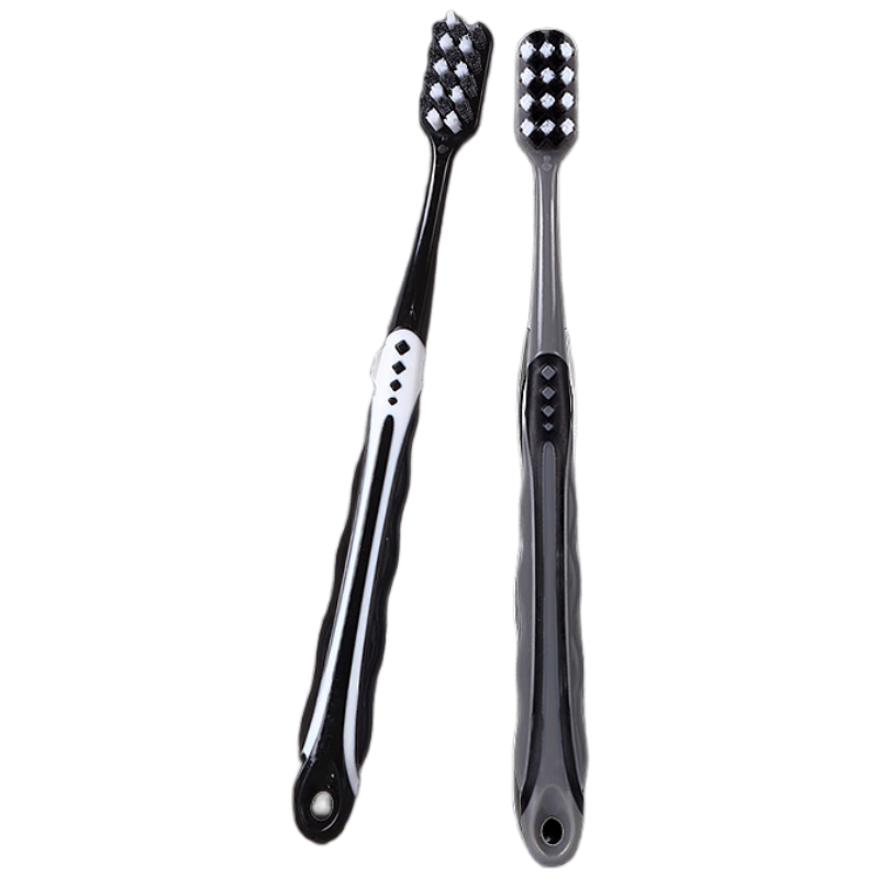 DAGO Toothbrush with Hard Bristles for Men, Removes Tartar, Tobacco Stains And Tea Stains, Adult Large Brush Head for Deep Cleaning, 2 Pieces