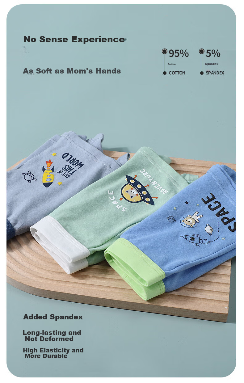 MiiOW Boys' Boxer Briefs, Class A Cotton, Youth Mid to Big Kids' Shorts, Soccer Player Design, Size 150 3