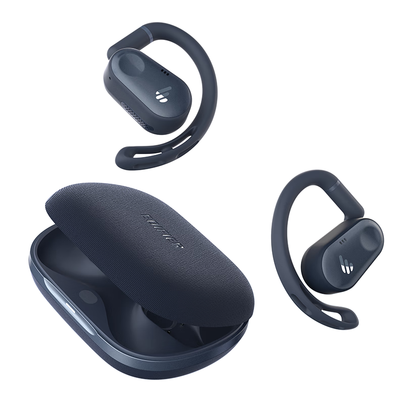 EDIFIER Comfo CC Open-Ear Bluetooth Headphones, Sports Running Earphones, Ear-Hook Style, Long Battery Life, Compatible with Apple, Huawei, Xiaomi, OPPO, Night Blue, Graduation Gift